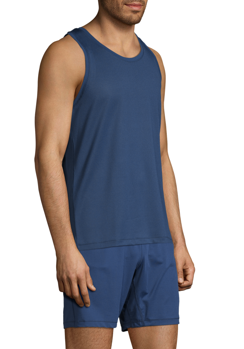 M Structured Tank – Steady Blue