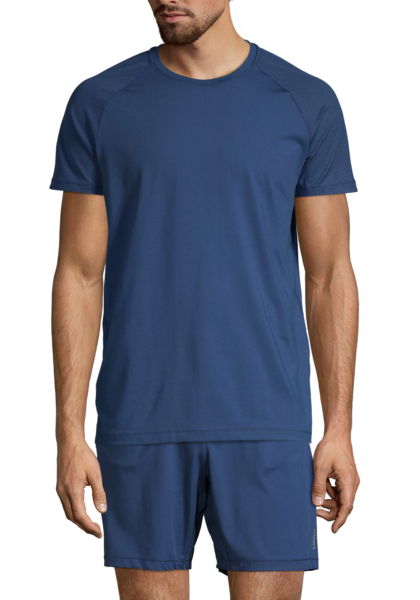 M Structured Tee – Intense Steady Blue