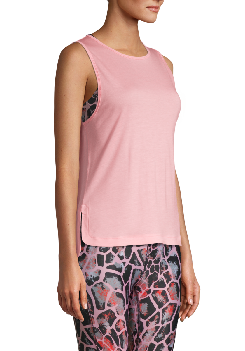 Drapy Muscle Tank – Rising Pink