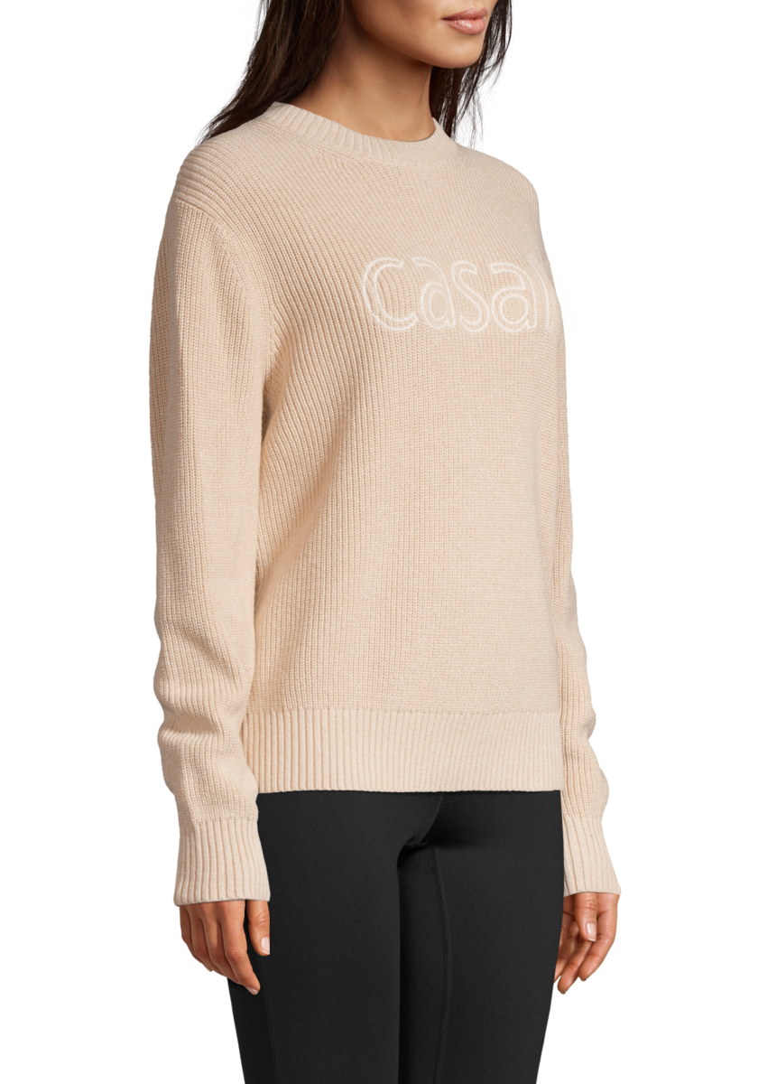 Knitted Logo Sweater – Warm Melange
