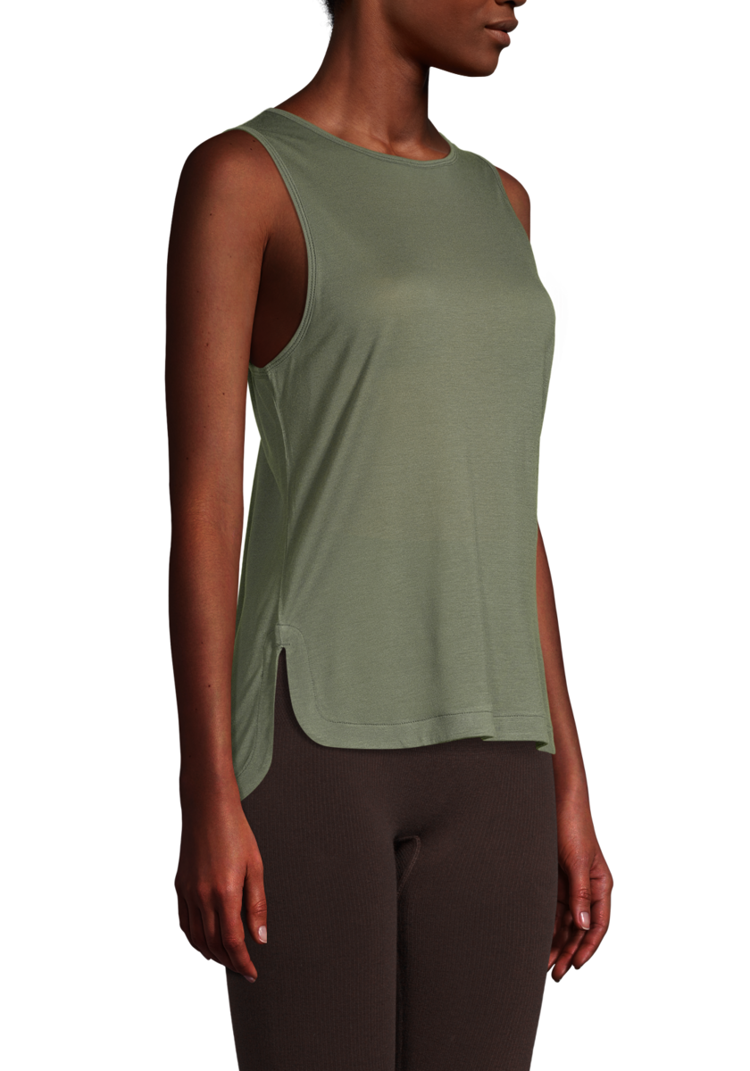 Drapy Muscle Tank – Northern Green