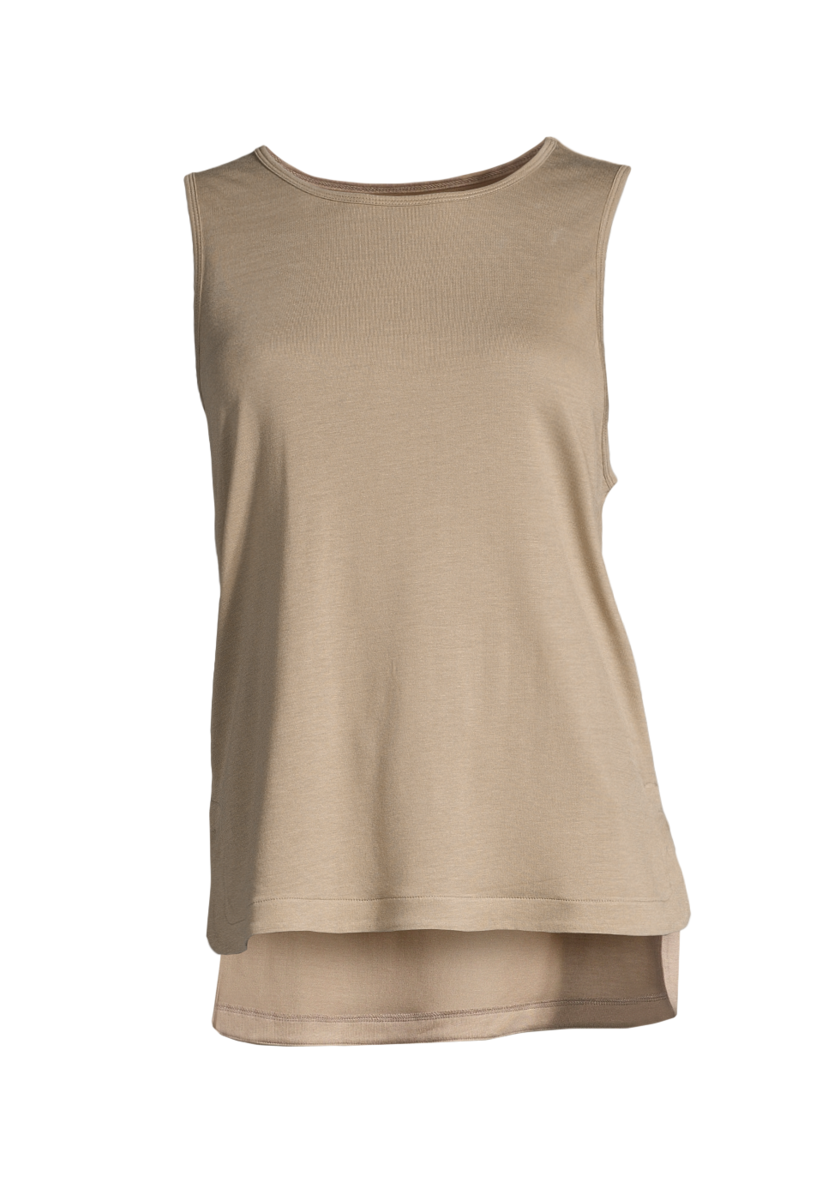 Drapy Muscle Tank – Comfort Grey