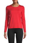 Essential Long Sleeve with Mesh Insert – Impact Red