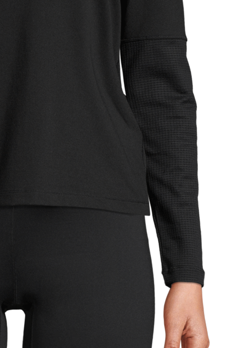 Essential Long Sleeve with Mesh Insert – Black