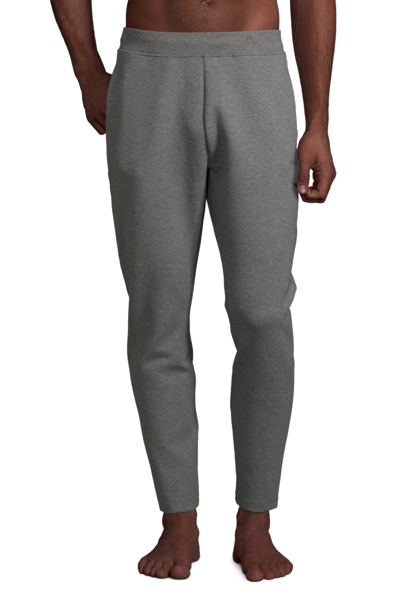 M Double Knit Pants – Dk grey melange