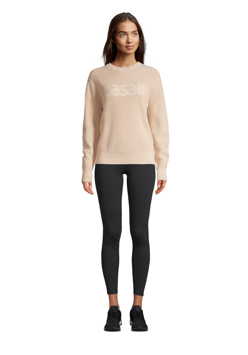 Knitted Logo Sweater – Warm Melange