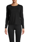 Essential Long Sleeve with Mesh Insert – Black