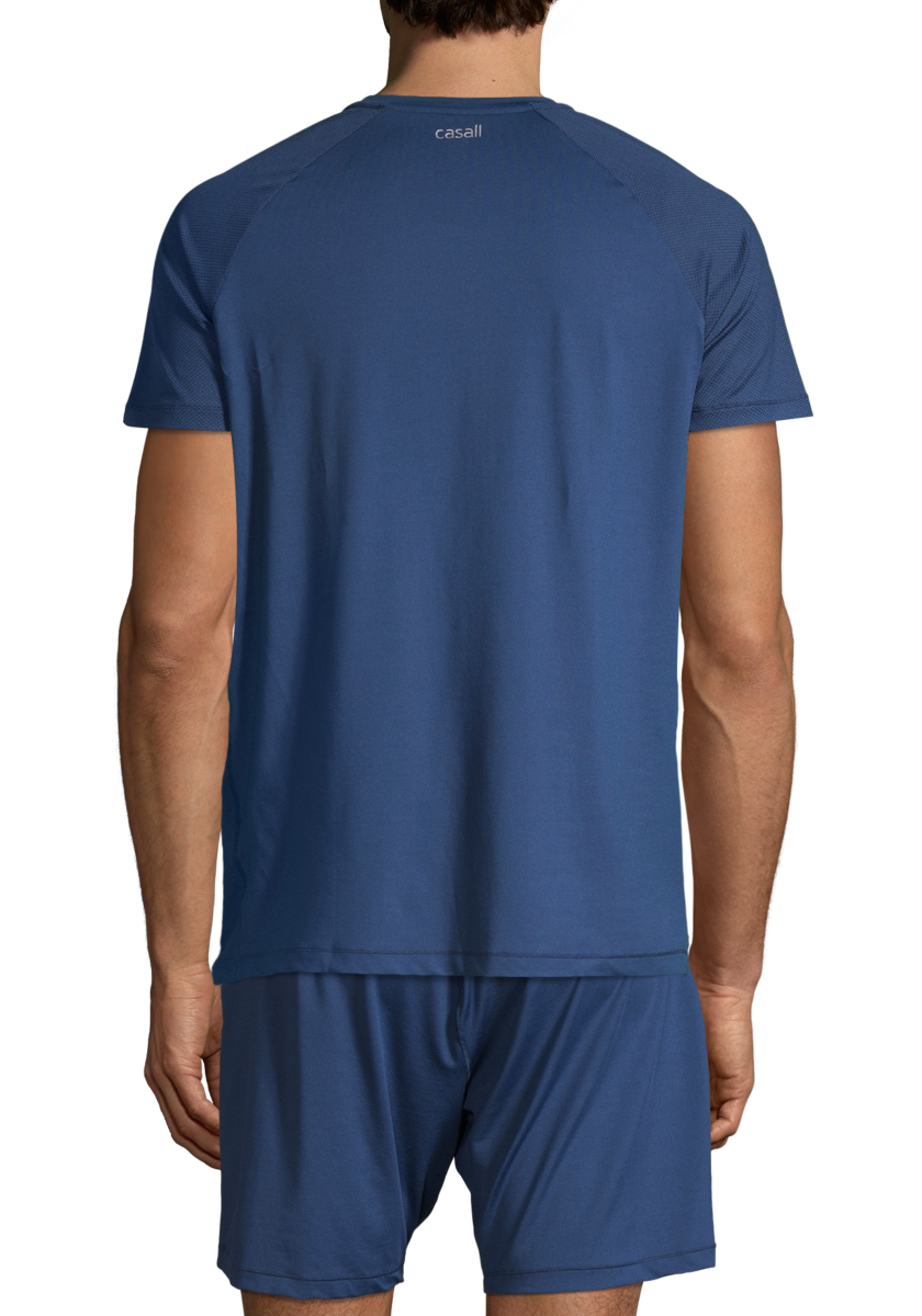M Structured Tee – Intense Steady Blue